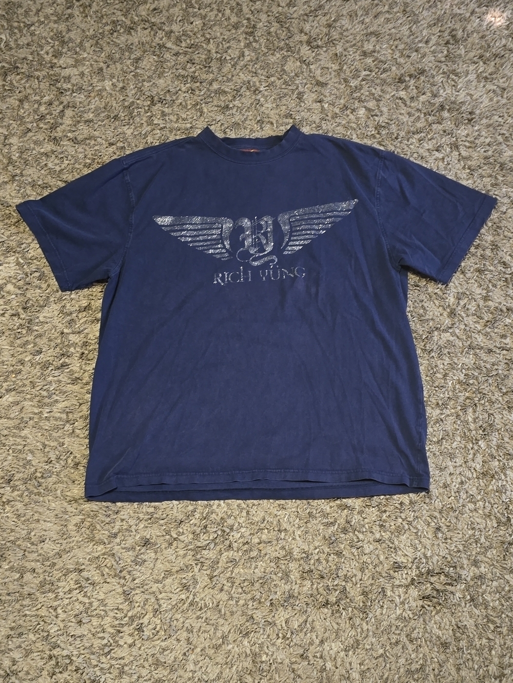 Men's Navy Short-Sleeve Graphic Tee